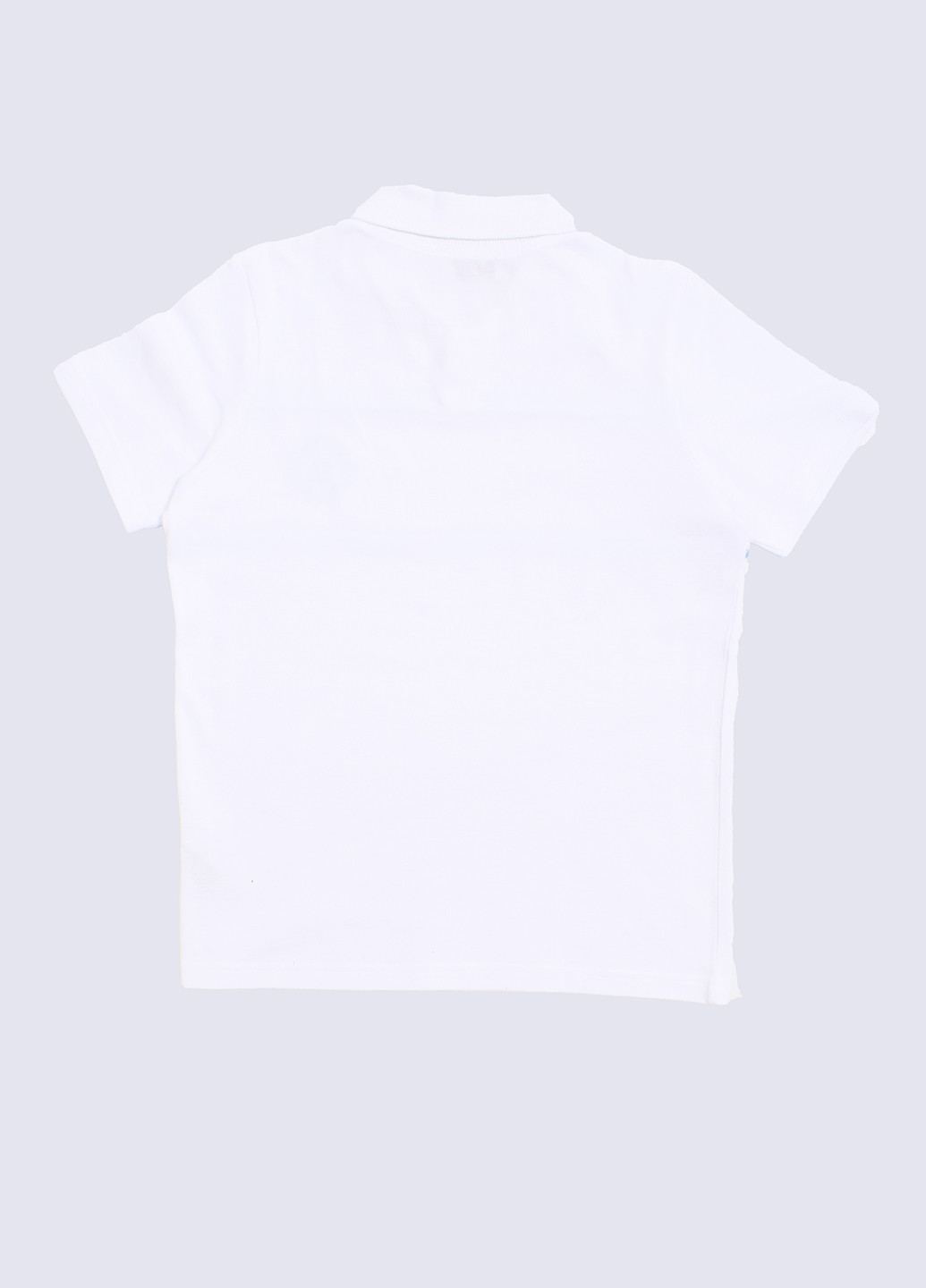 Белая детская футболка-поло для мальчика Miss Kiss с надписью
