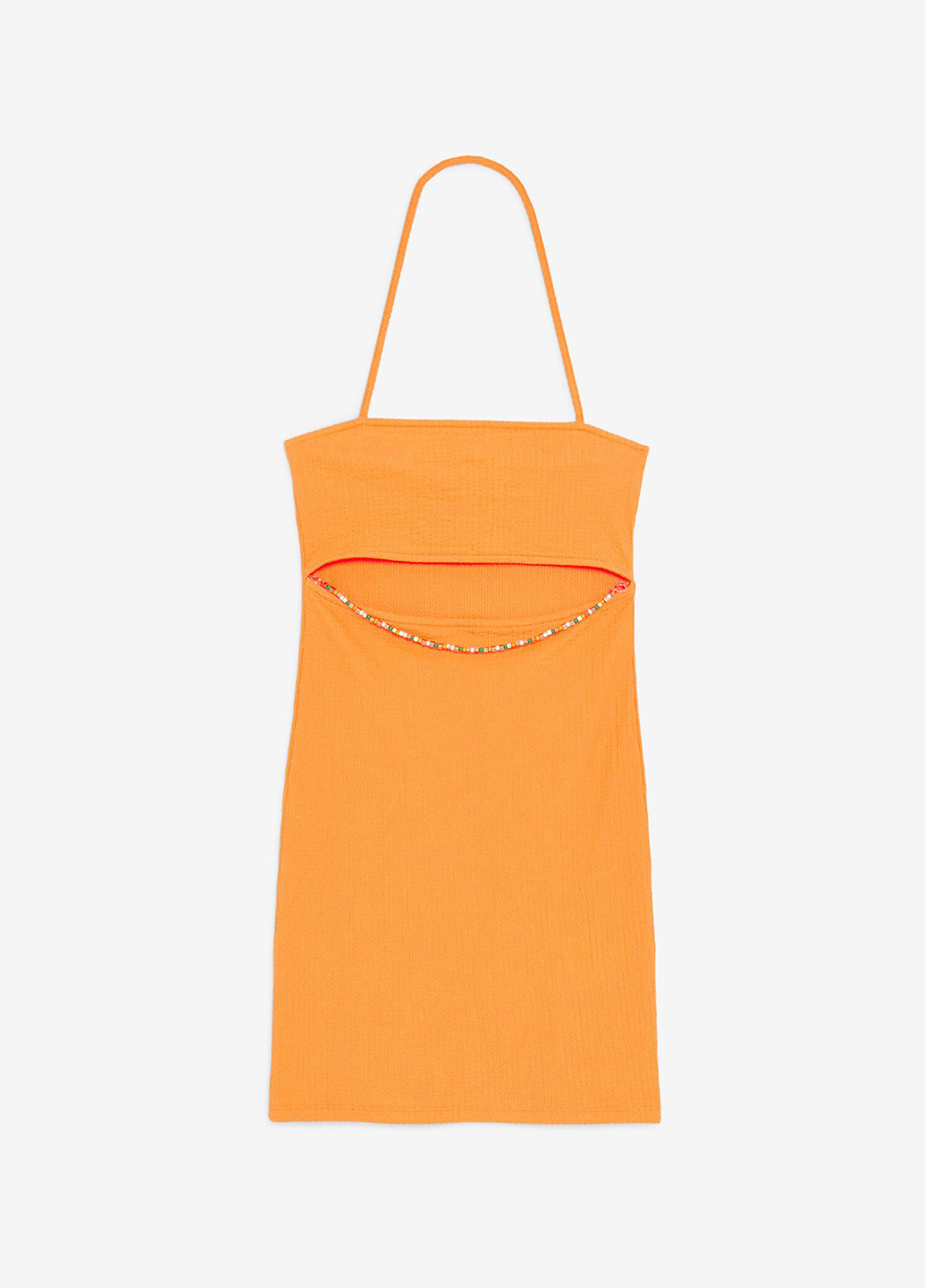 Оранжевое кэжуал платье Jennyfer однотонное