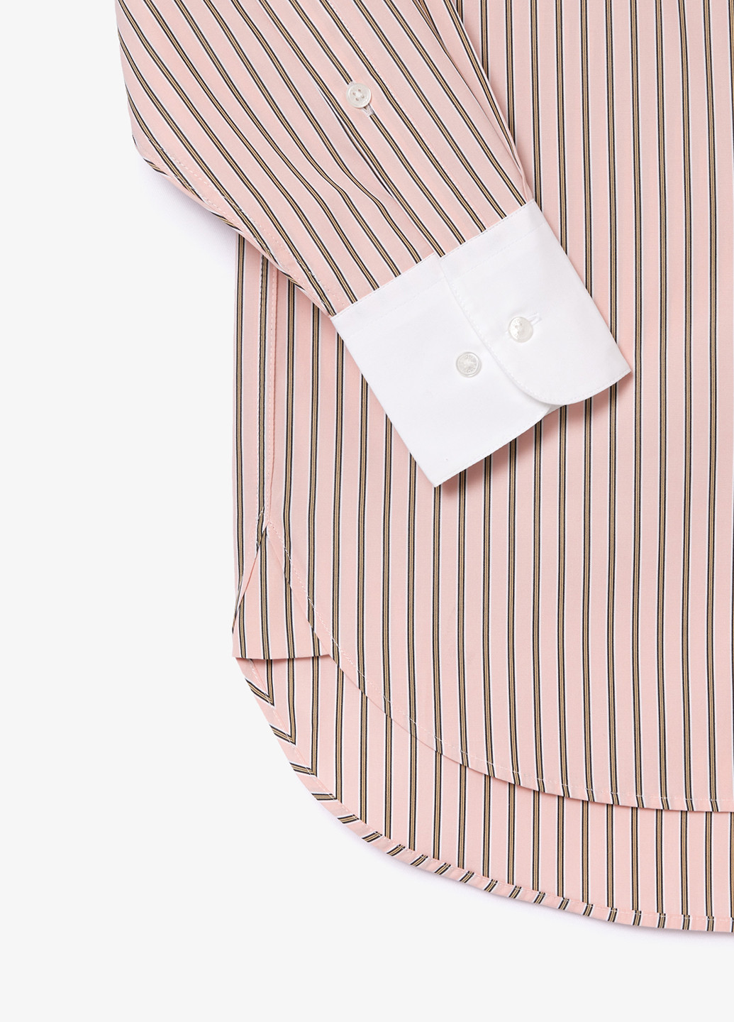 Светло-розовая кэжуал рубашка в полоску Lacoste