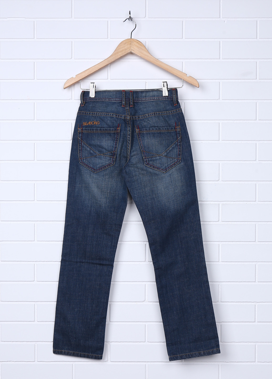 Синие демисезонные со средней талией джинсы Billabong