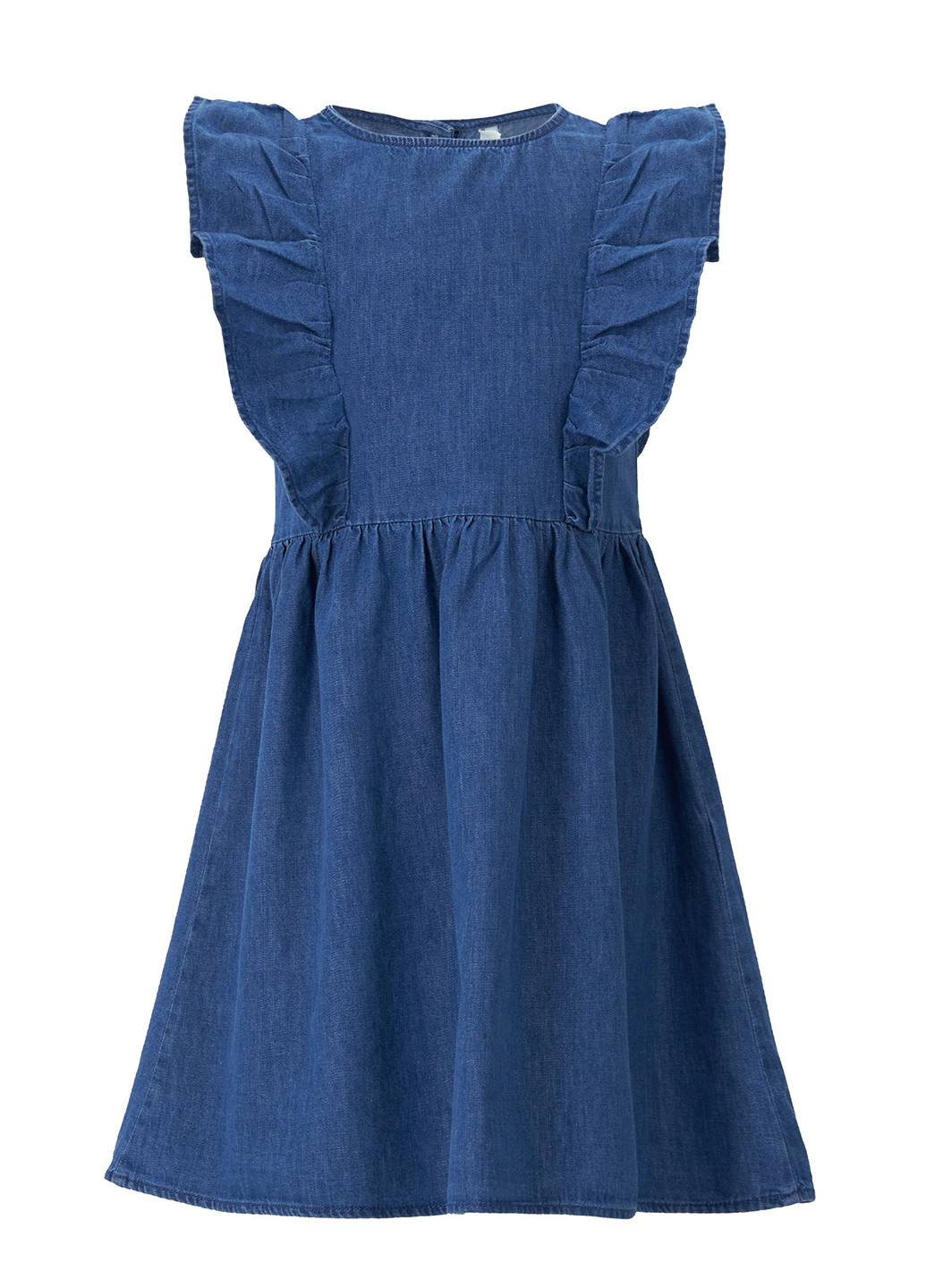 Синя кежуал платье кльош DeFacto