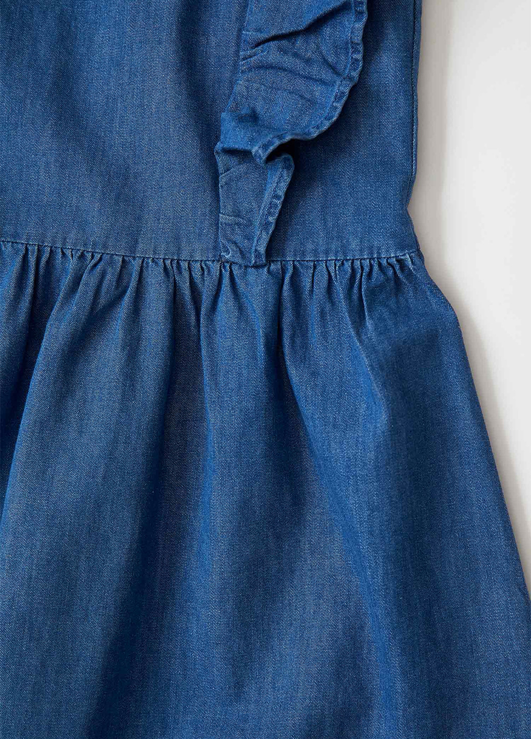 Синя кежуал платье кльош DeFacto