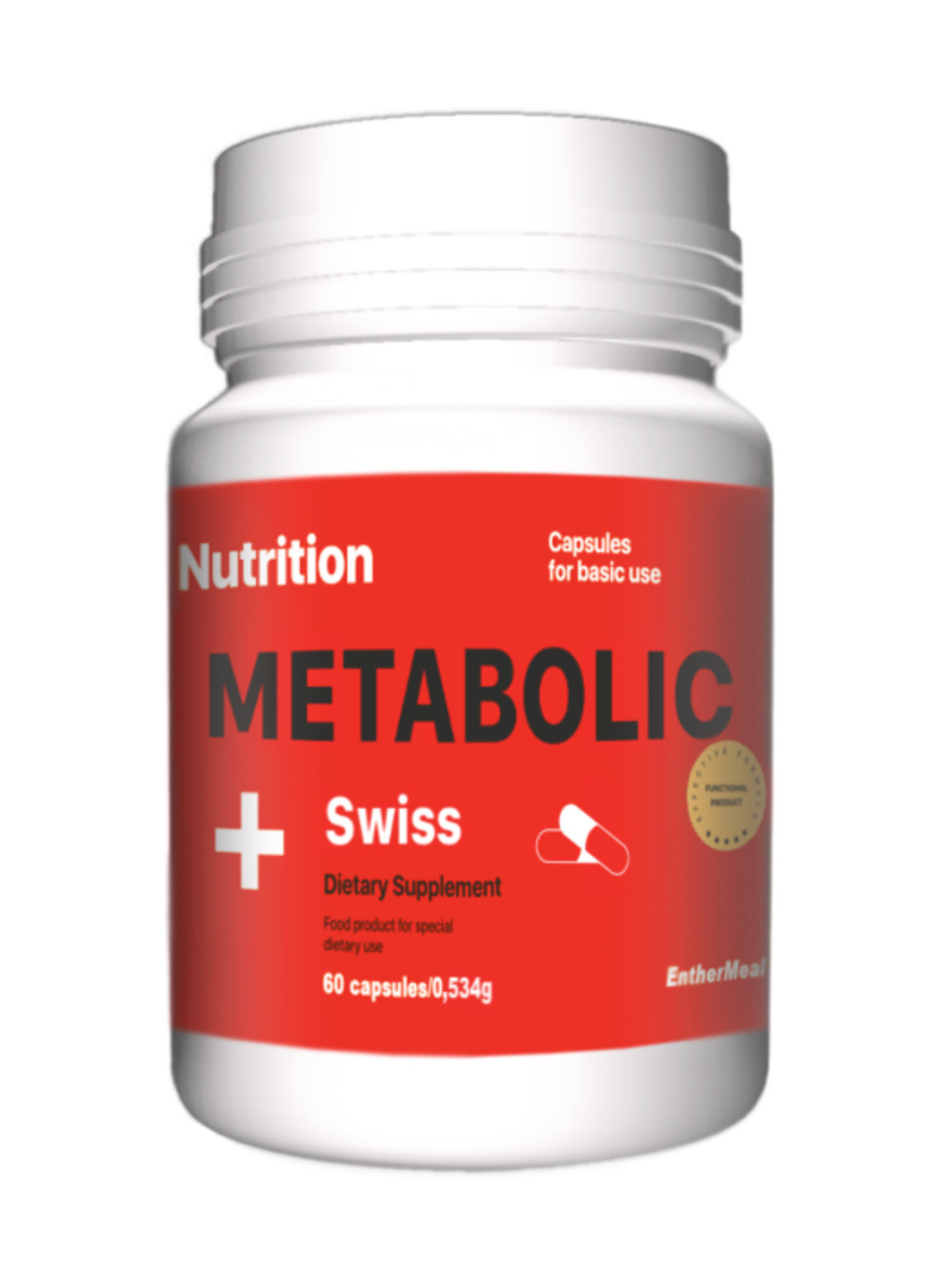Вітаміни Metabolic Swiss 60 капсул EntherMeal (195598942)