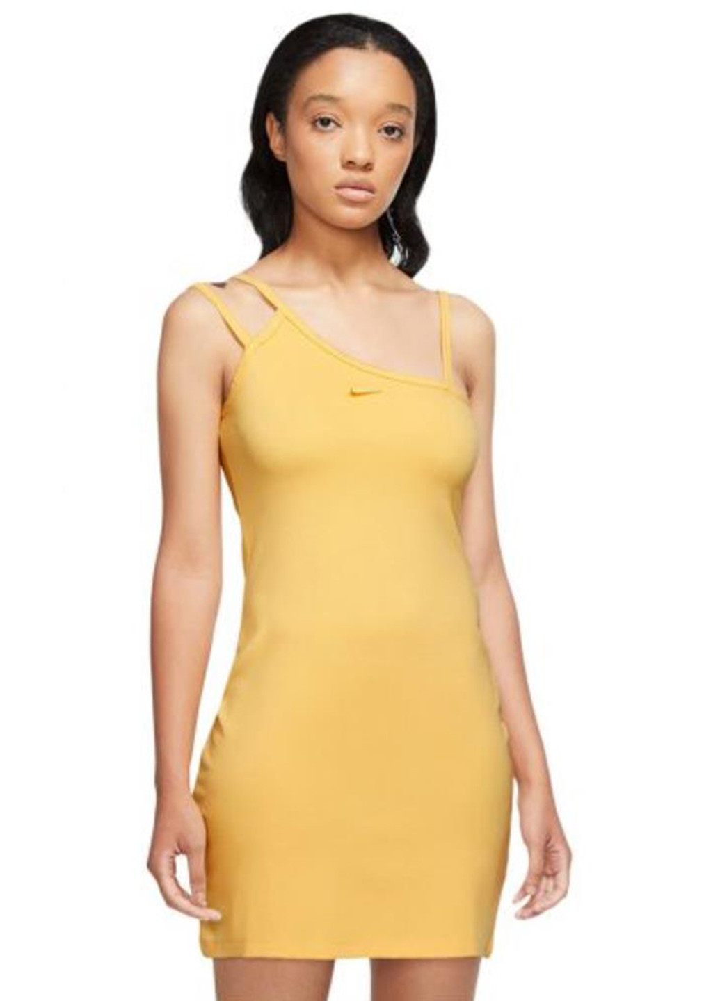 Жовтий спортивна, кежуал сукня dv7934-795 силуетна Nike однотонна