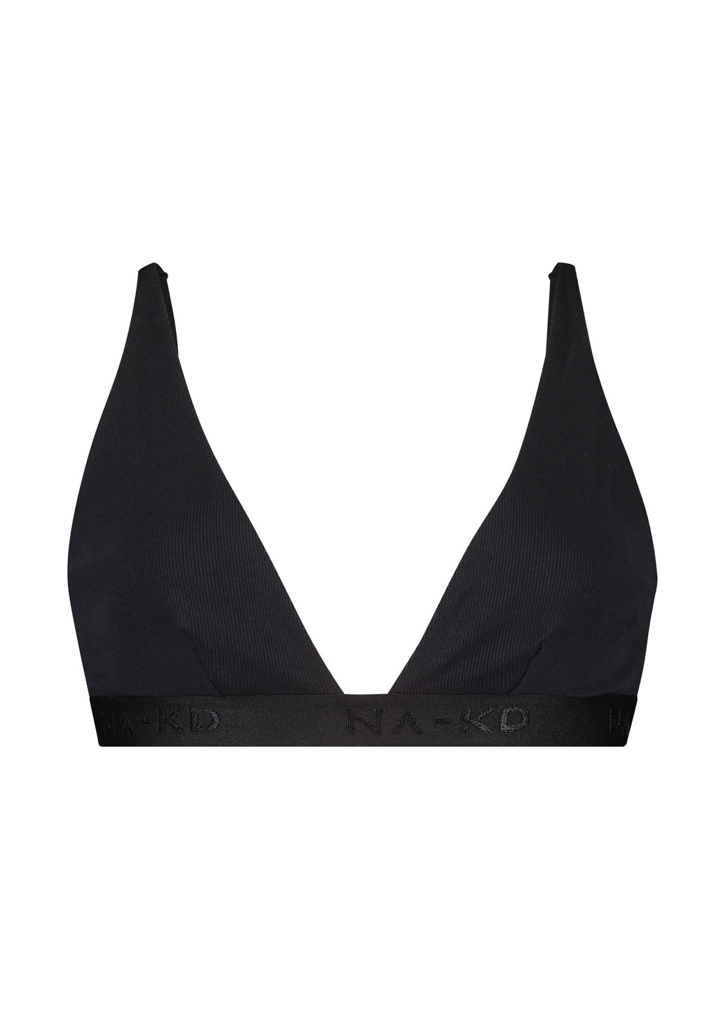 Чорний тріенджел бюстгальтер Hunkemoller без кісточок бавовна