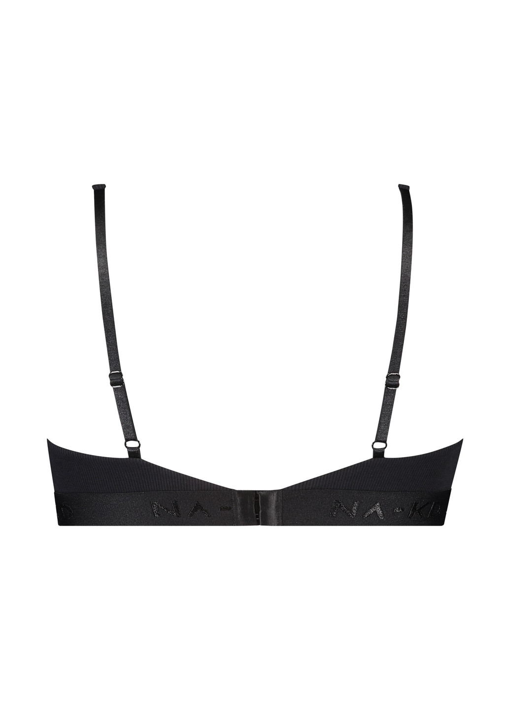 Чорний тріенджел бюстгальтер Hunkemoller без кісточок бавовна