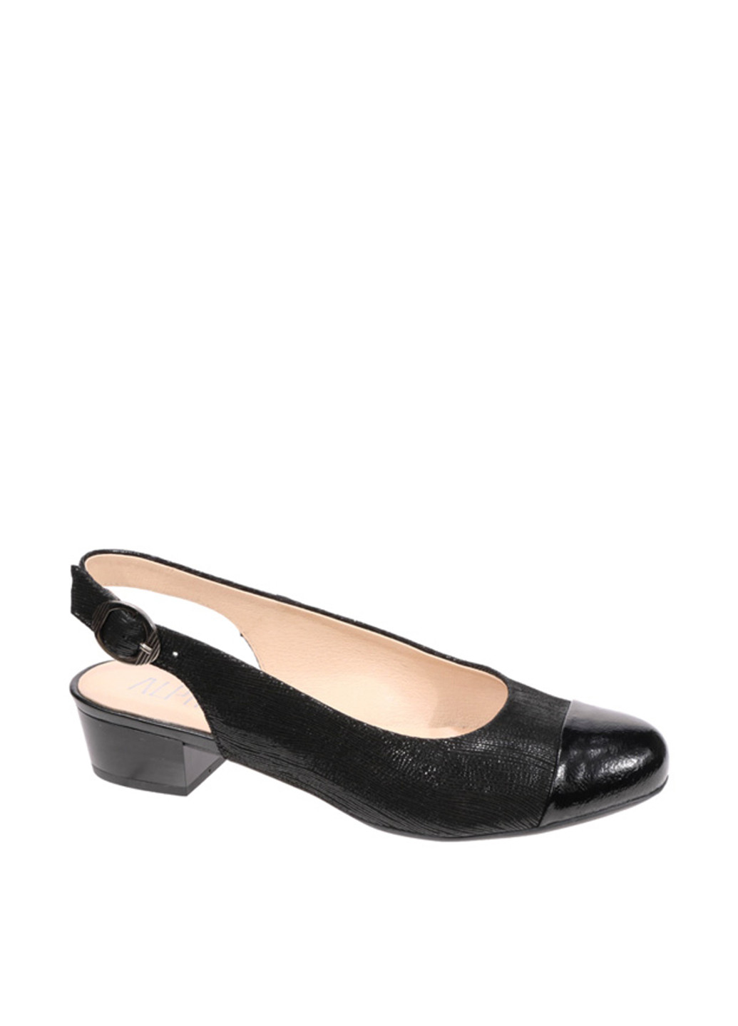 Черные босоножки Alpina с ремешком