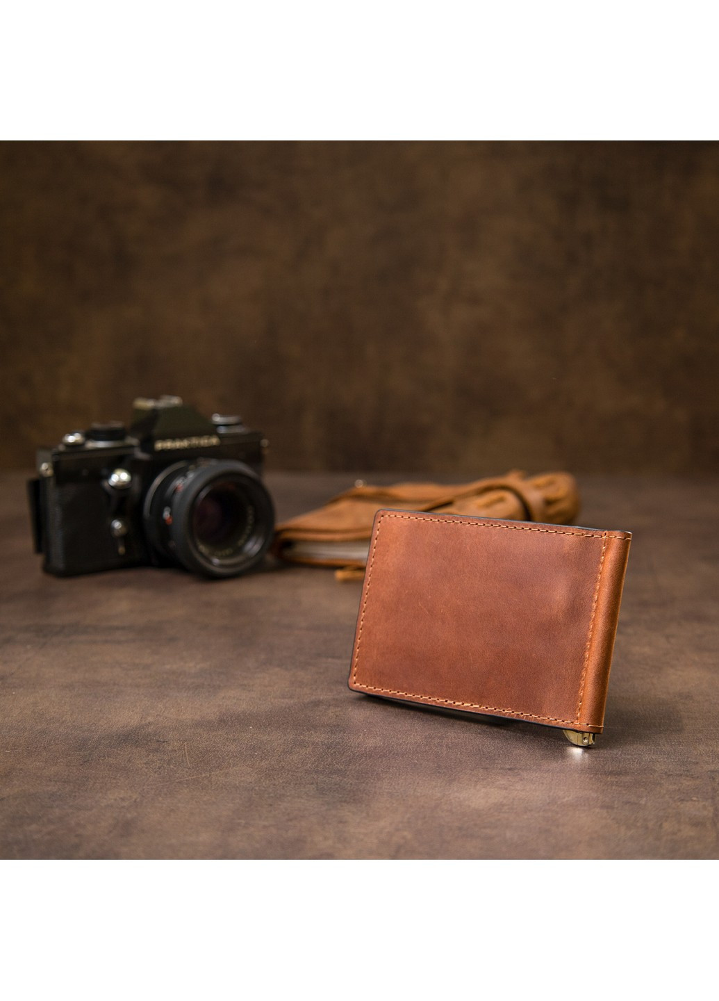 Зажим для купюр кожаный Grande Pelle (252086534)