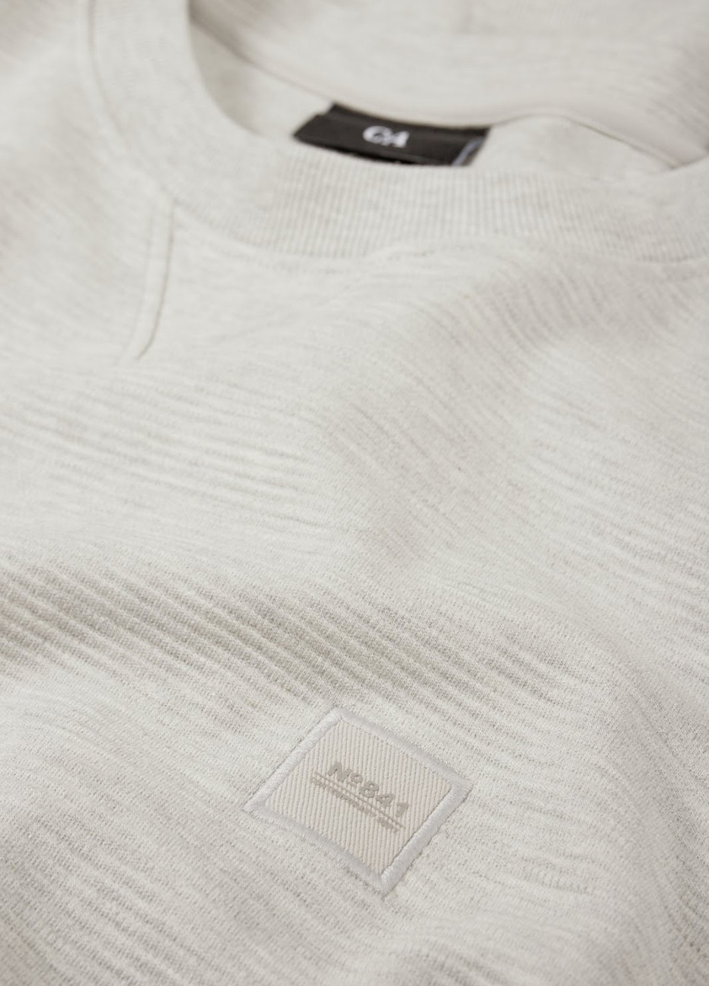 Светло-серый свитшот C&A однотонный нашивки (323024132)