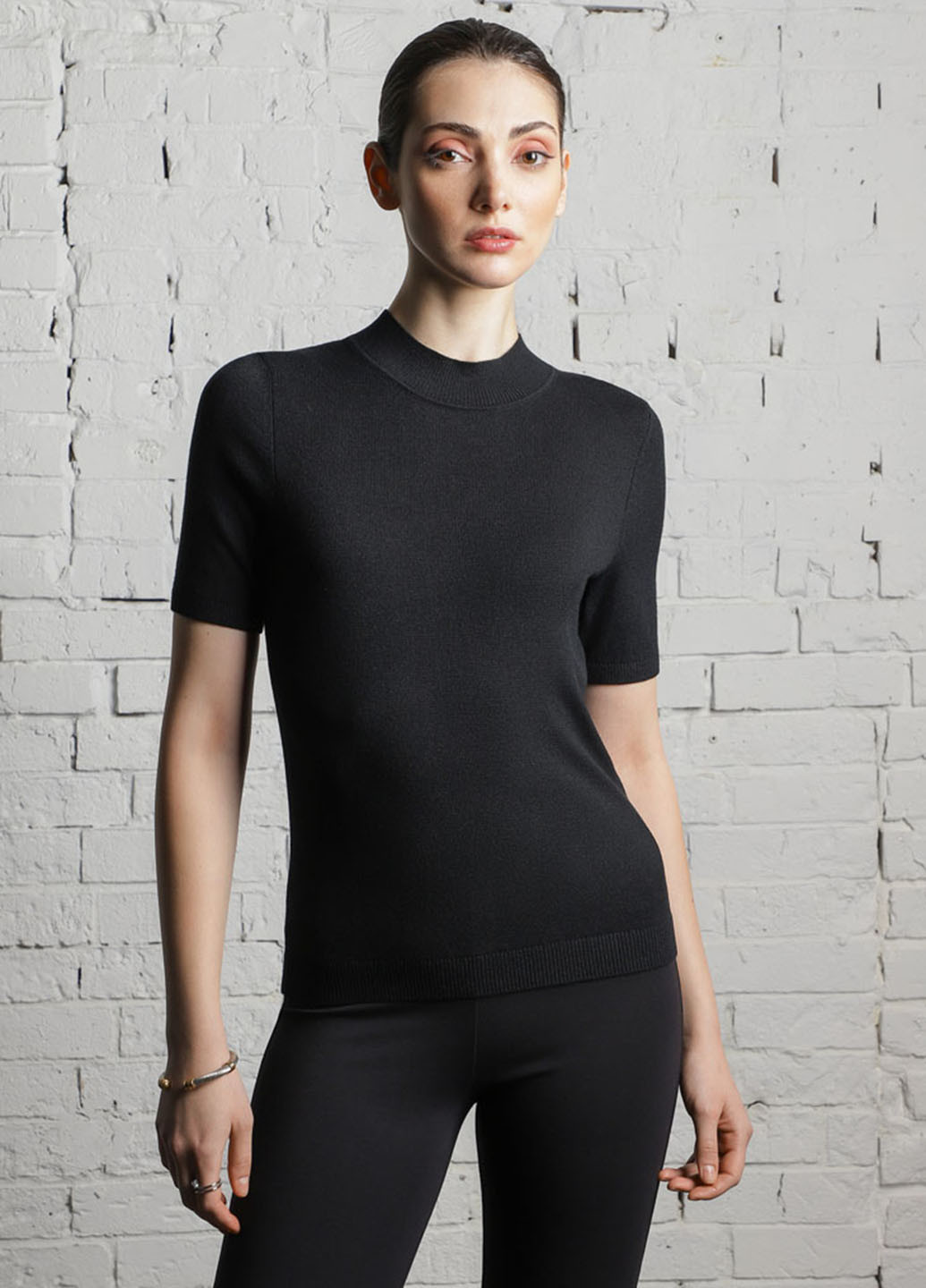 Черный летний джемпер джемпер Promin