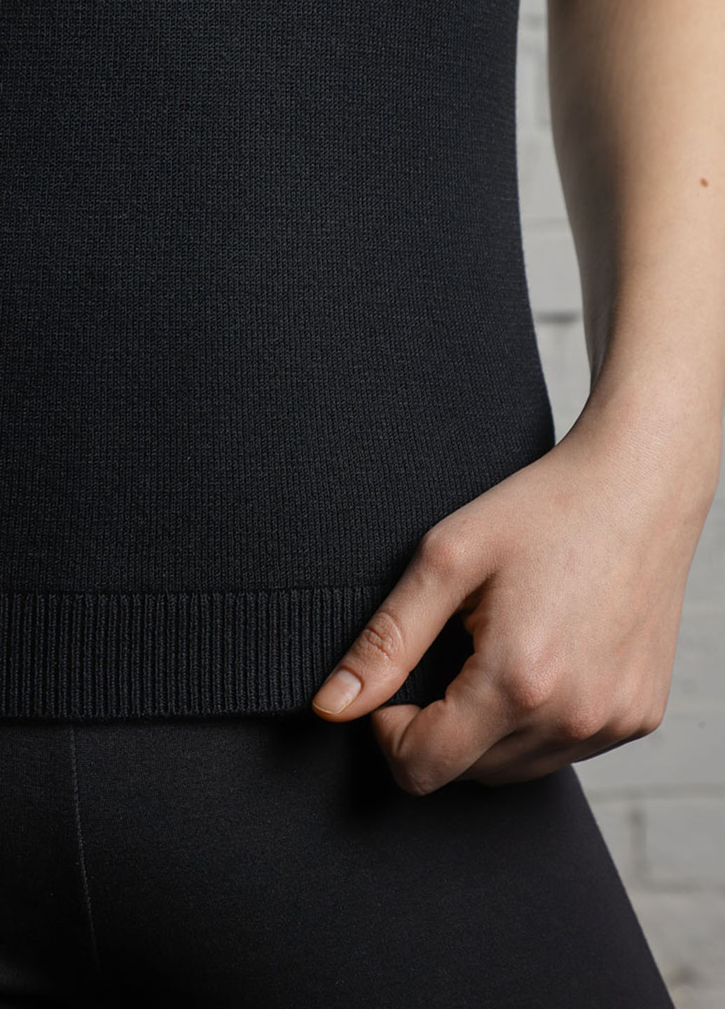 Черный летний джемпер джемпер Promin