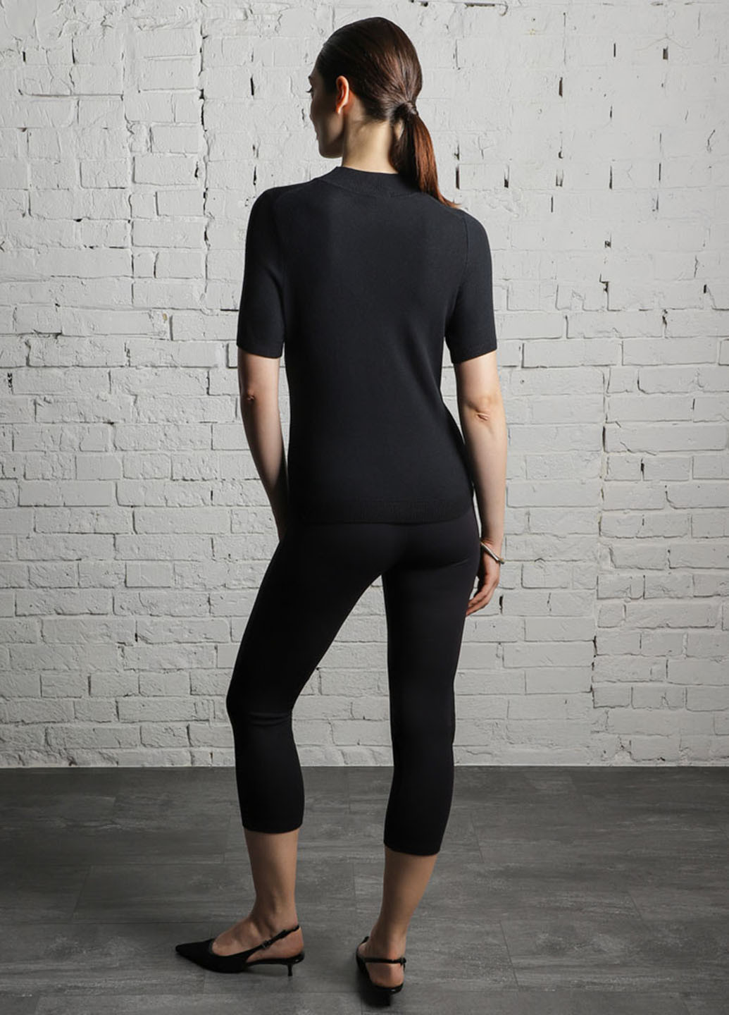 Черный летний джемпер джемпер Promin