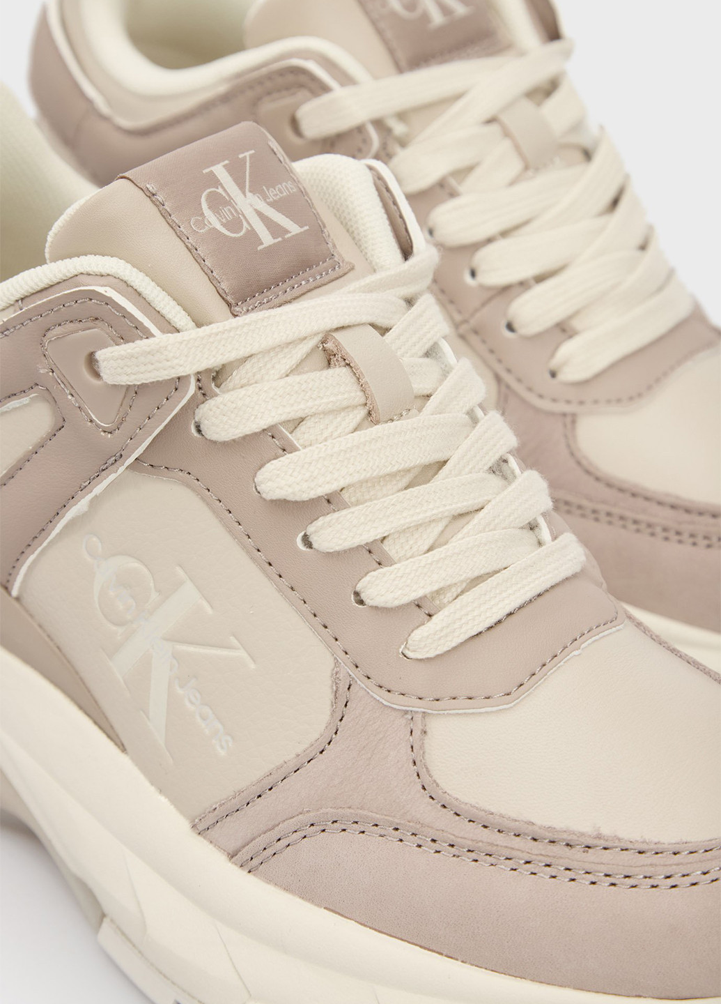 Кроссовки Calvin Klein Jeans бежевые всесезоны (347656309)