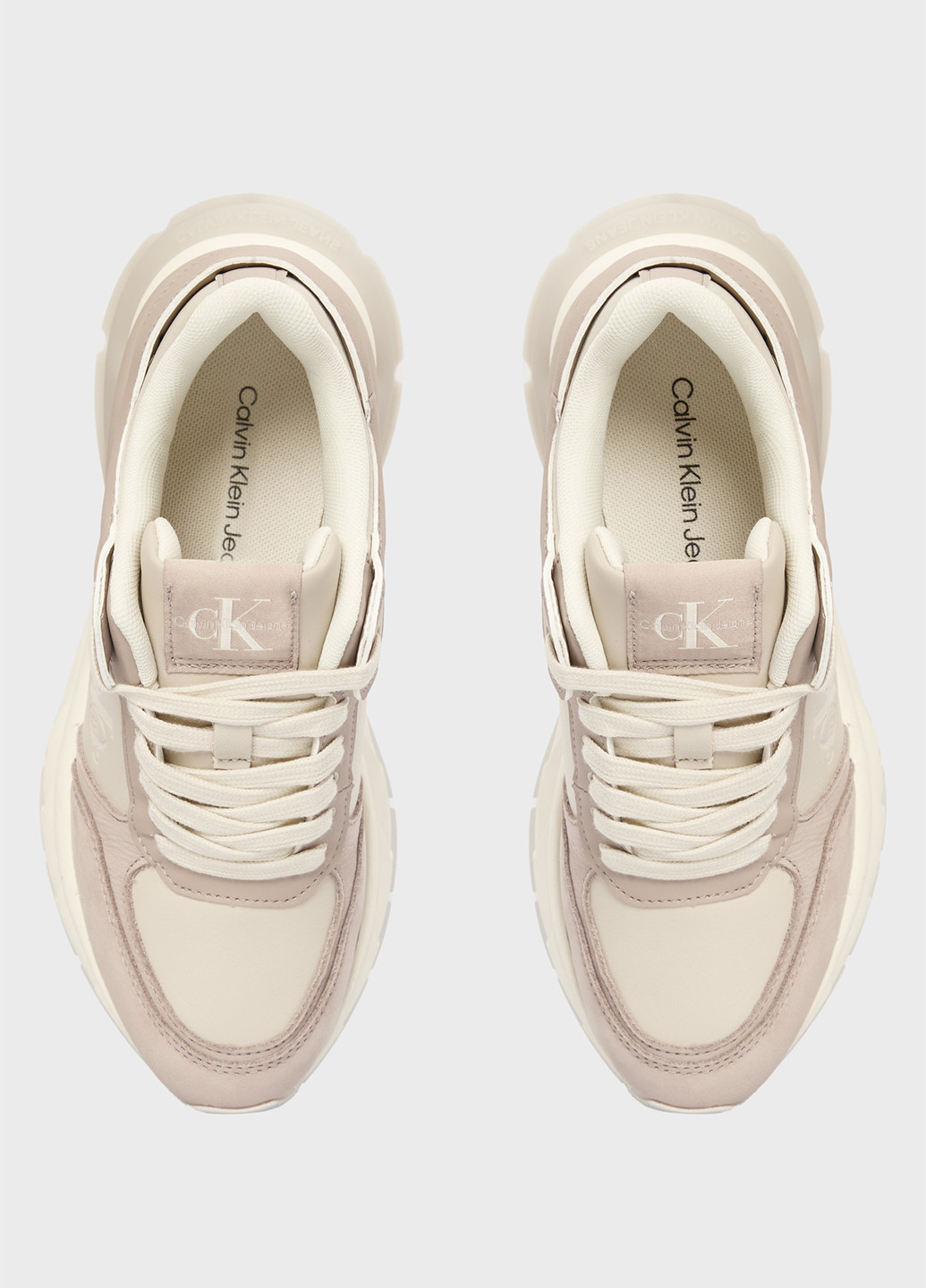 Кроссовки Calvin Klein Jeans бежевые всесезоны (347656309)