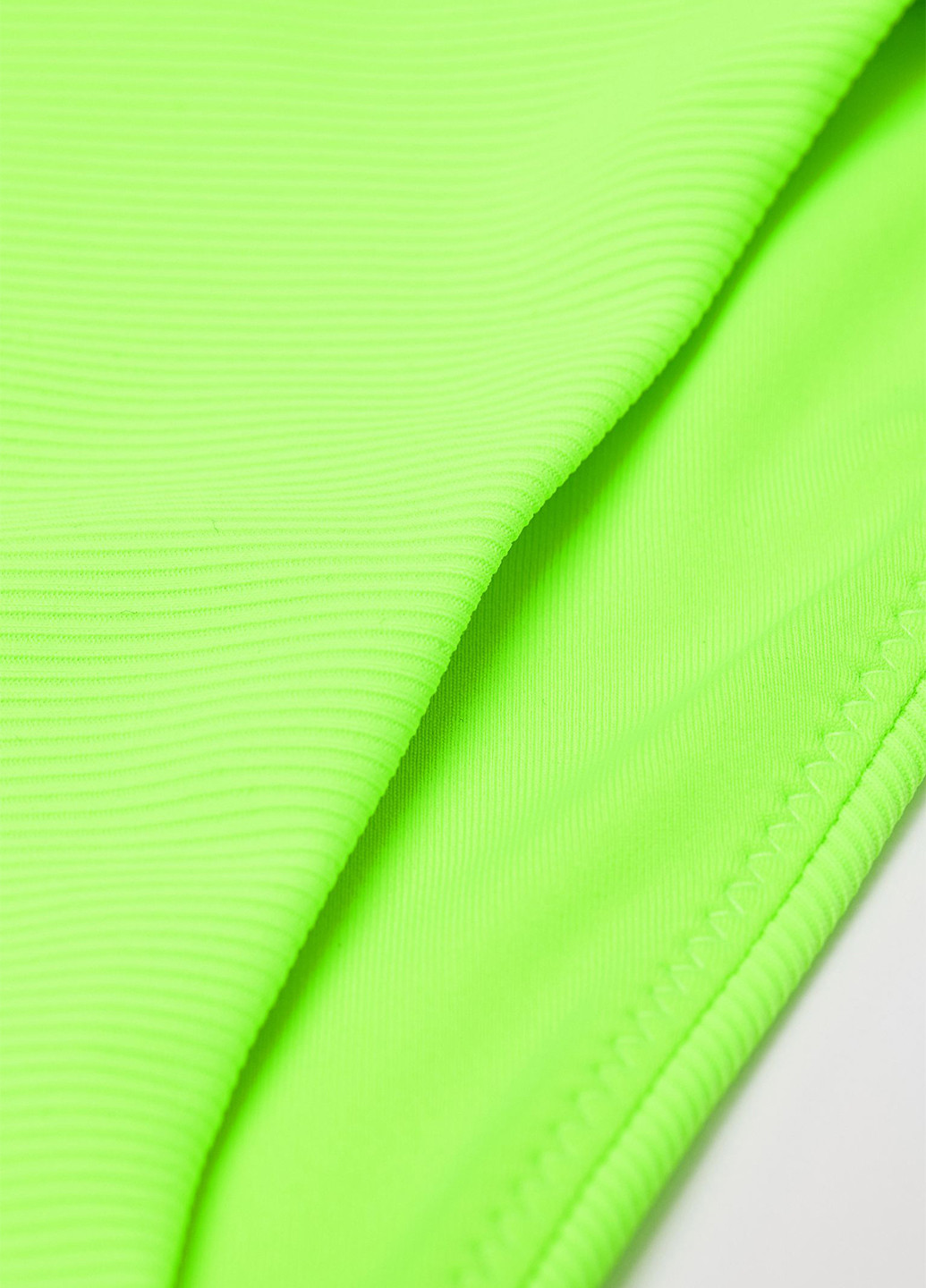 Кислотно-зеленые купальные трусики-плавки однотонные H&M