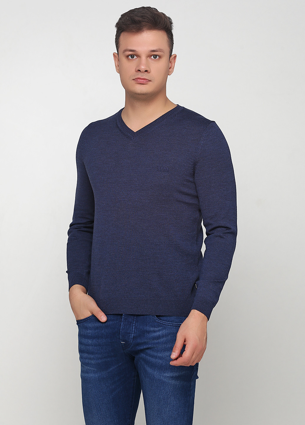 Синій демісезонний пуловер пуловер Hugo Boss