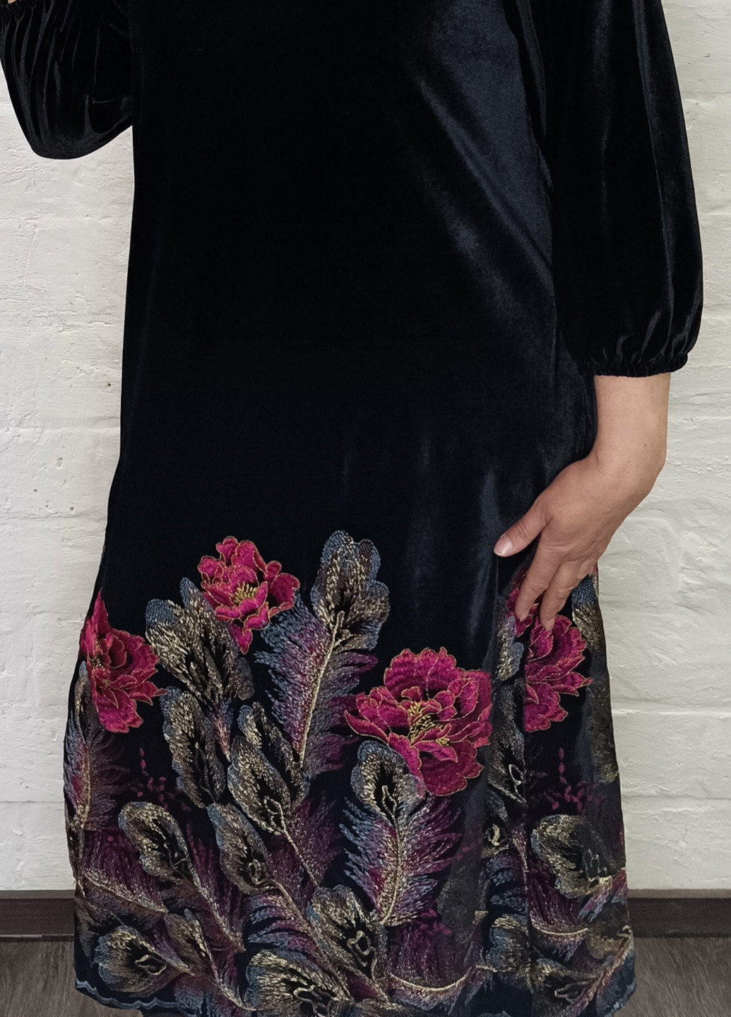 Чорна кежуал сукня Darkwin з квітковим принтом
