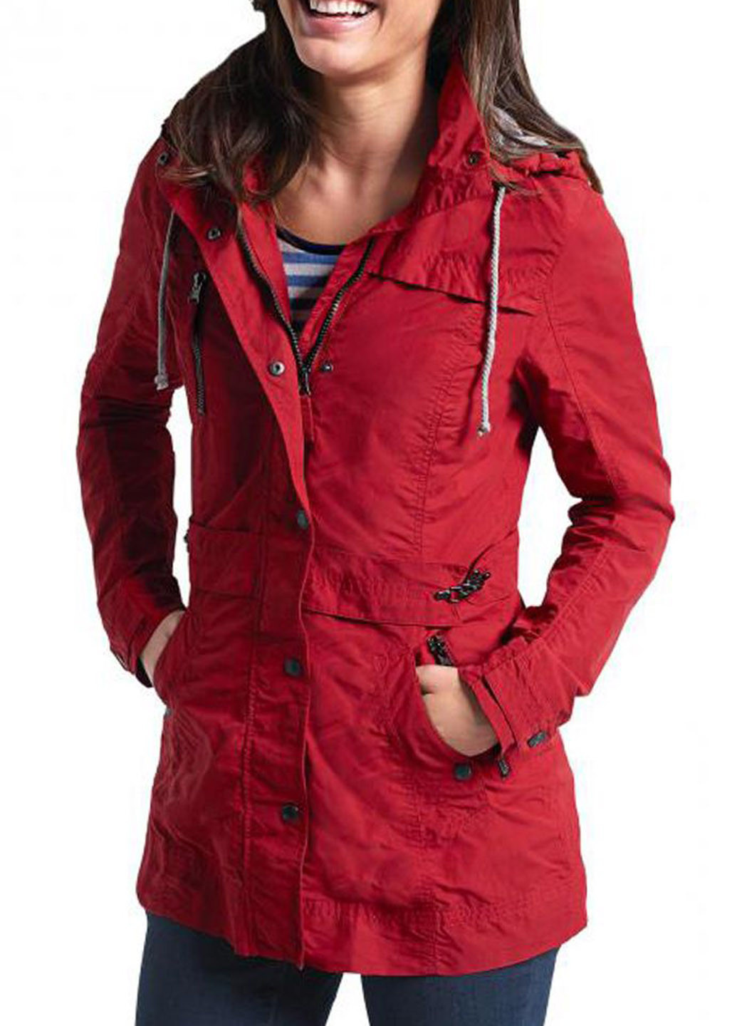 Красная демисезонная куртка Eddie Bauer