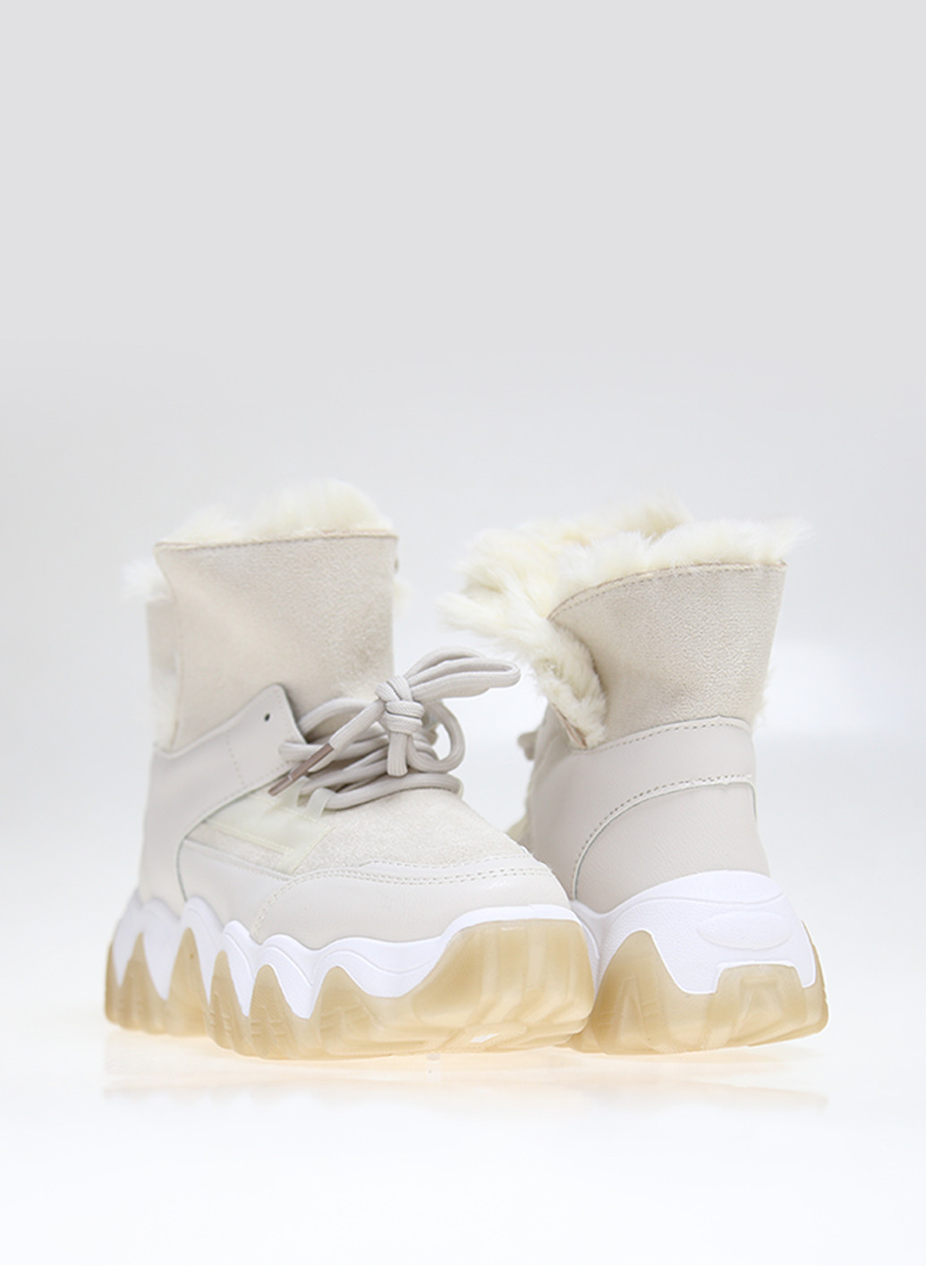 Зимние ботинки Loretta без декора из искусственной кожи, из искусственной замши