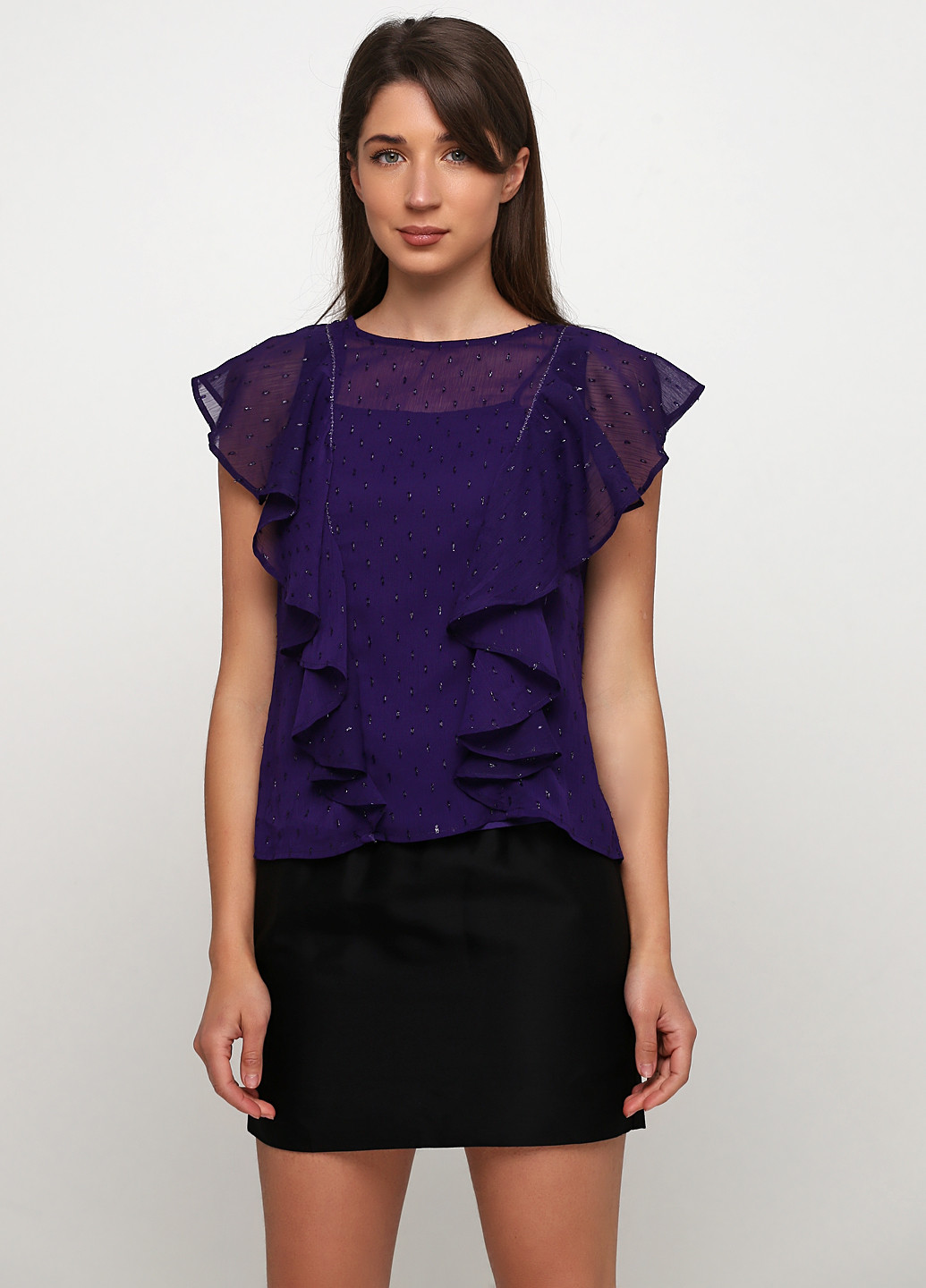Фиолетовая летняя блуза Morgan