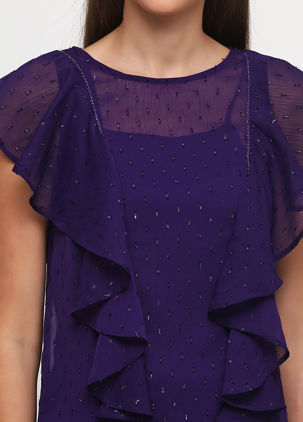 Фиолетовая летняя блуза Morgan