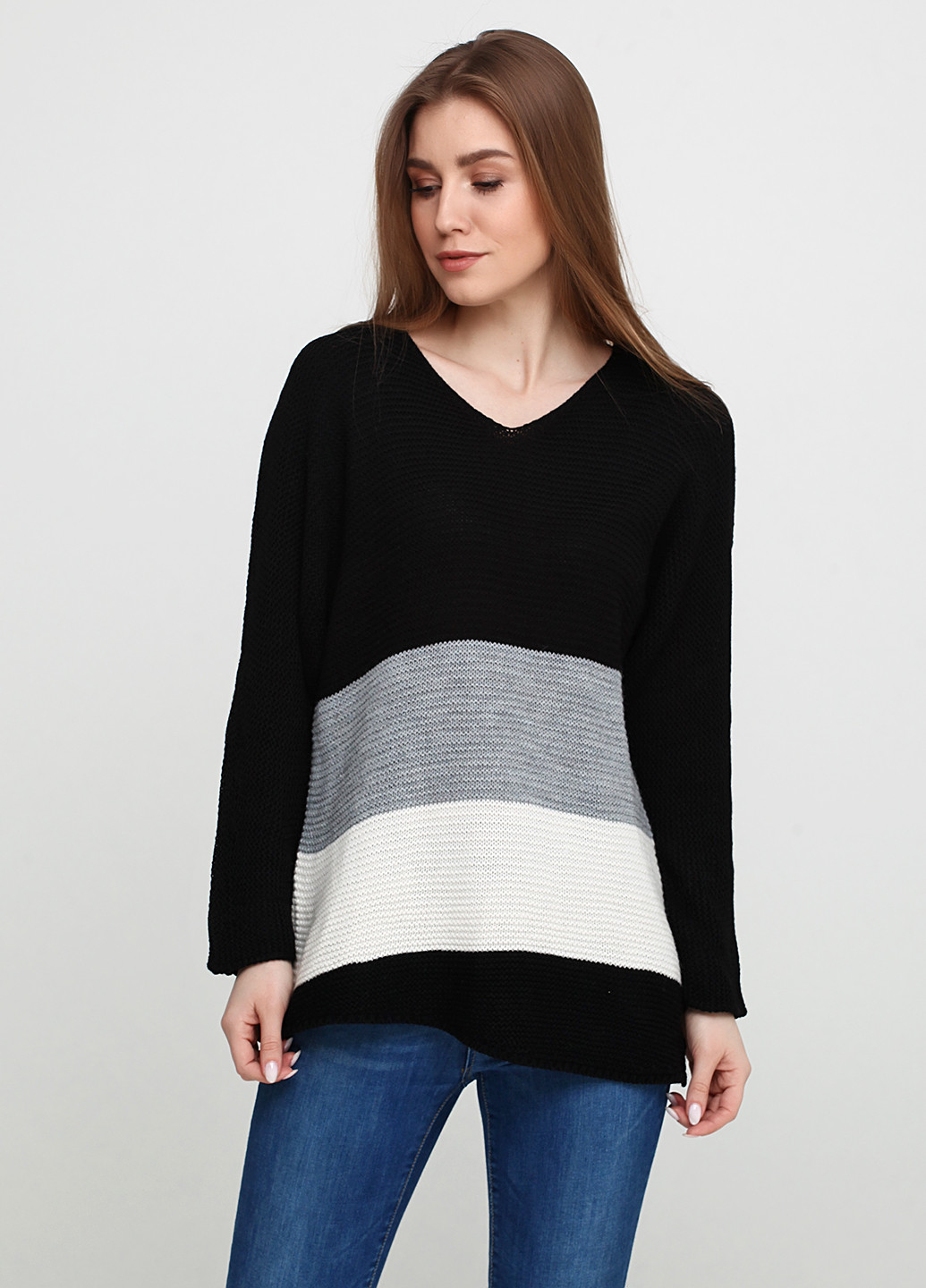 Черный демисезонный пуловер пуловер Askar Triko