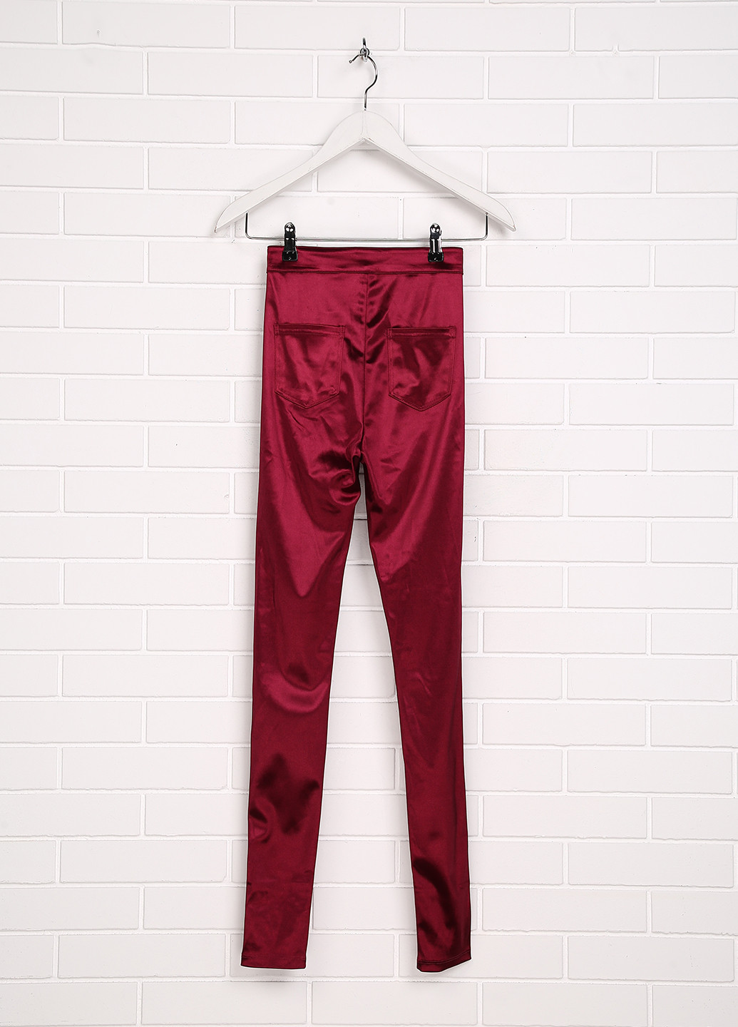 Бордовые кэжуал летние зауженные брюки H&M