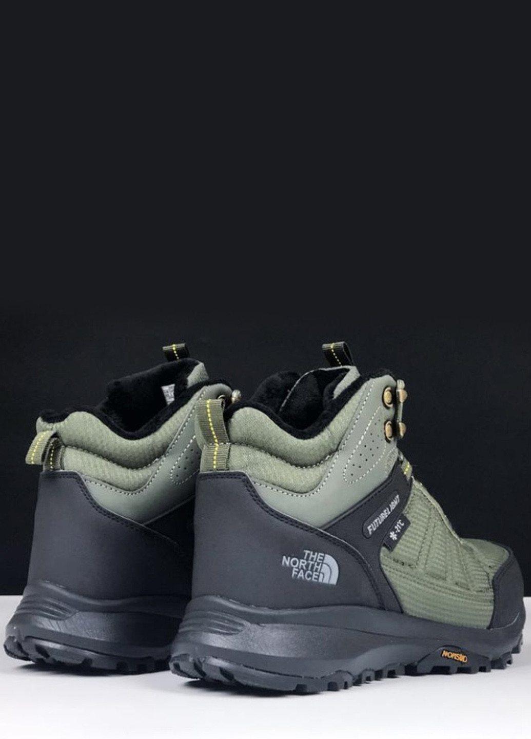 Хаки зимние ботинки No Brand