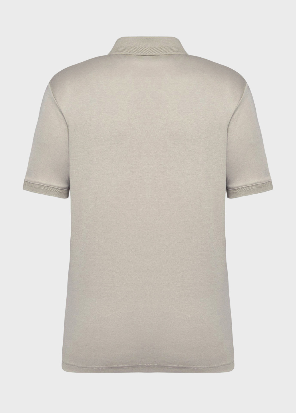 Серо-бежевая футболка-поло для мужчин Calvin Klein однотонная