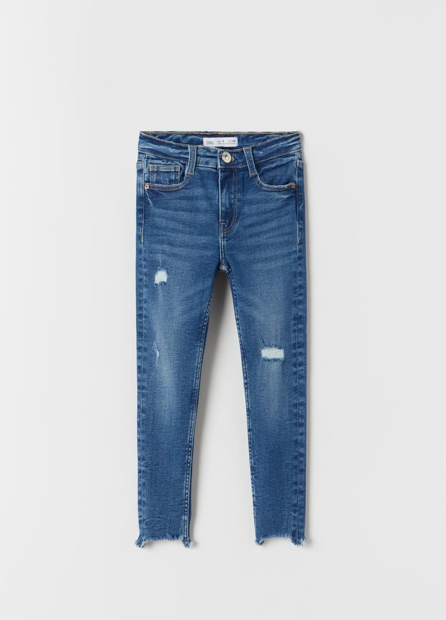 Синие демисезонные джинсы для мальчика 8409 164 см синий 60531 Zara