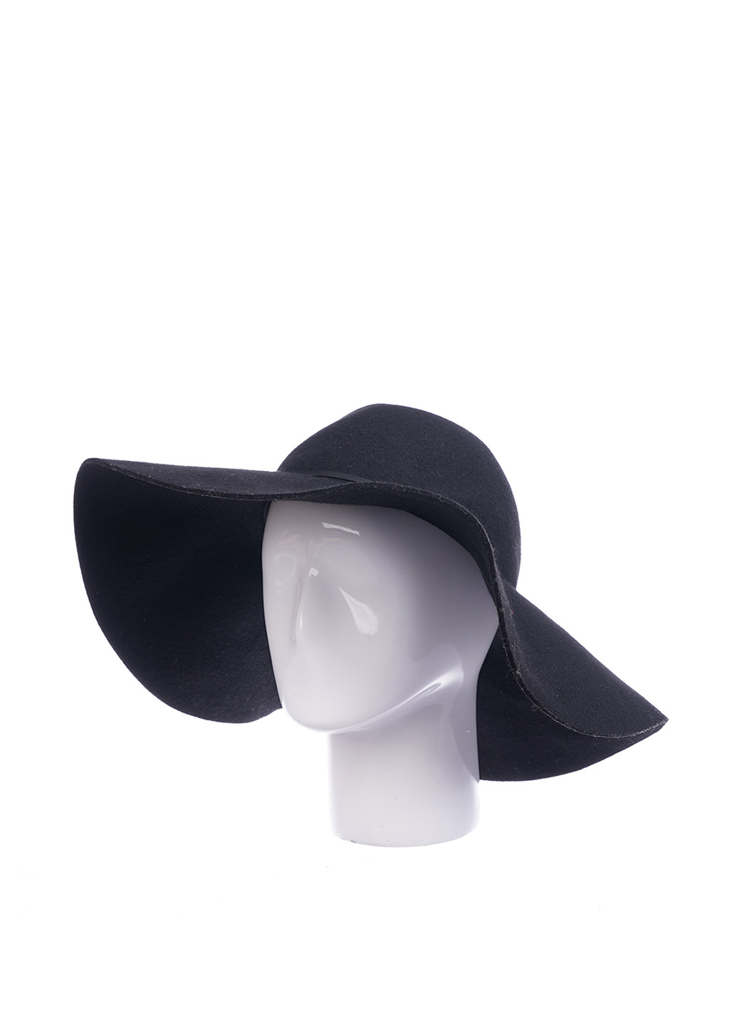Шляпа Monki широкополая однотонная чёрная кэжуал шерсть