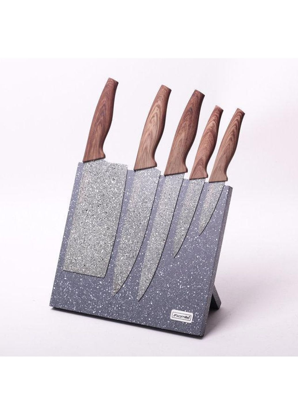 Набор кухонных ножей KM-5045 6 предметов Kamille комбинированные,