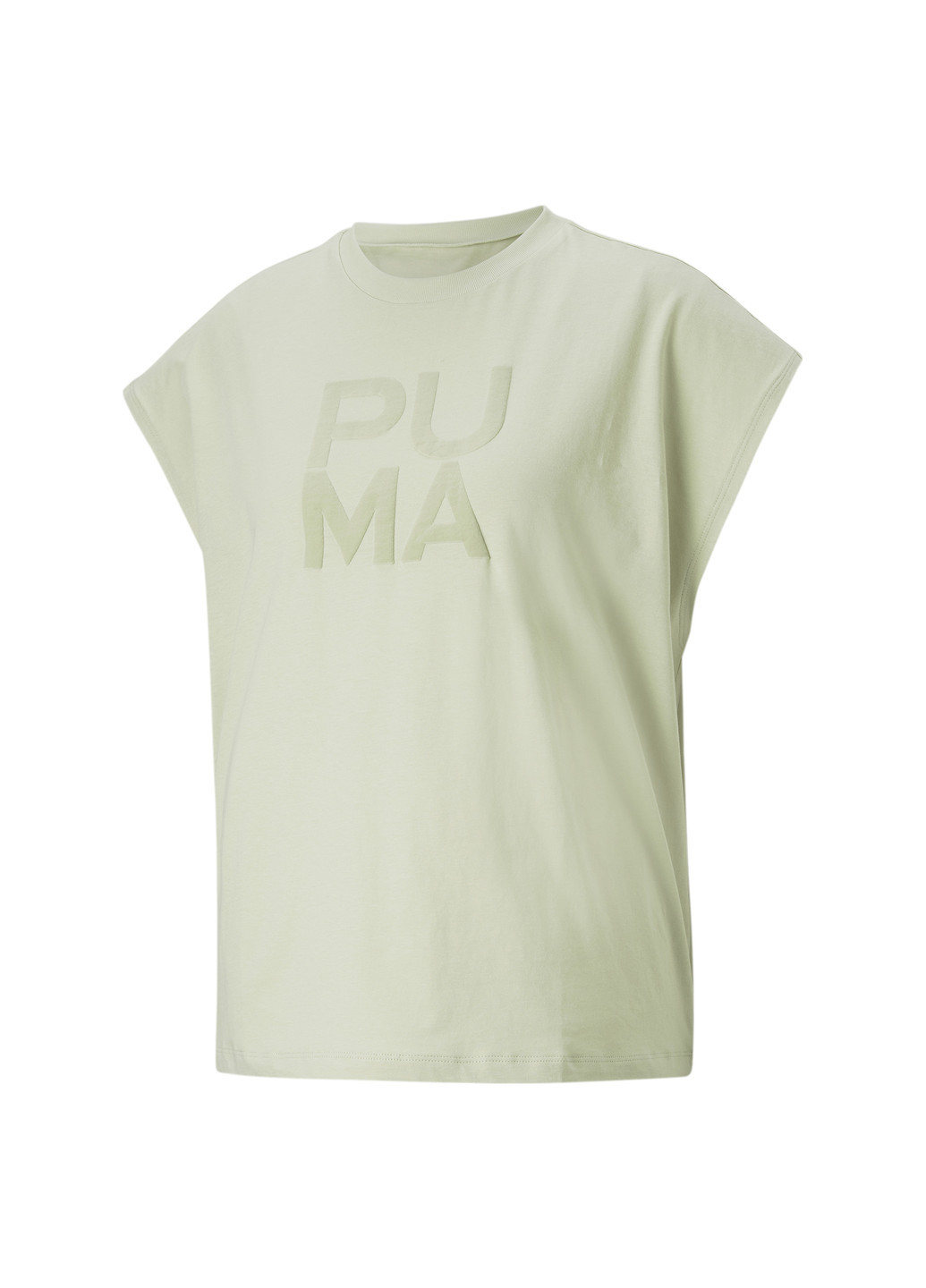 Зеленая всесезон футболка infuse sleeveless women's tee Puma
