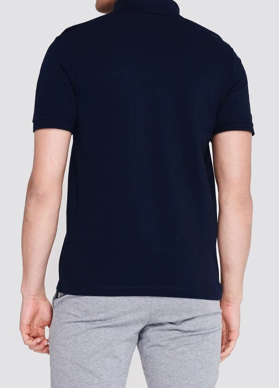 Темно-синяя футболка-поло мужское для мужчин Paul & Shark с логотипом