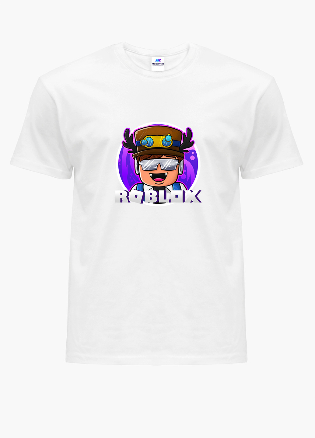 Белая демисезонная футболка детская роблокс (roblox)(9224-1218) MobiPrint