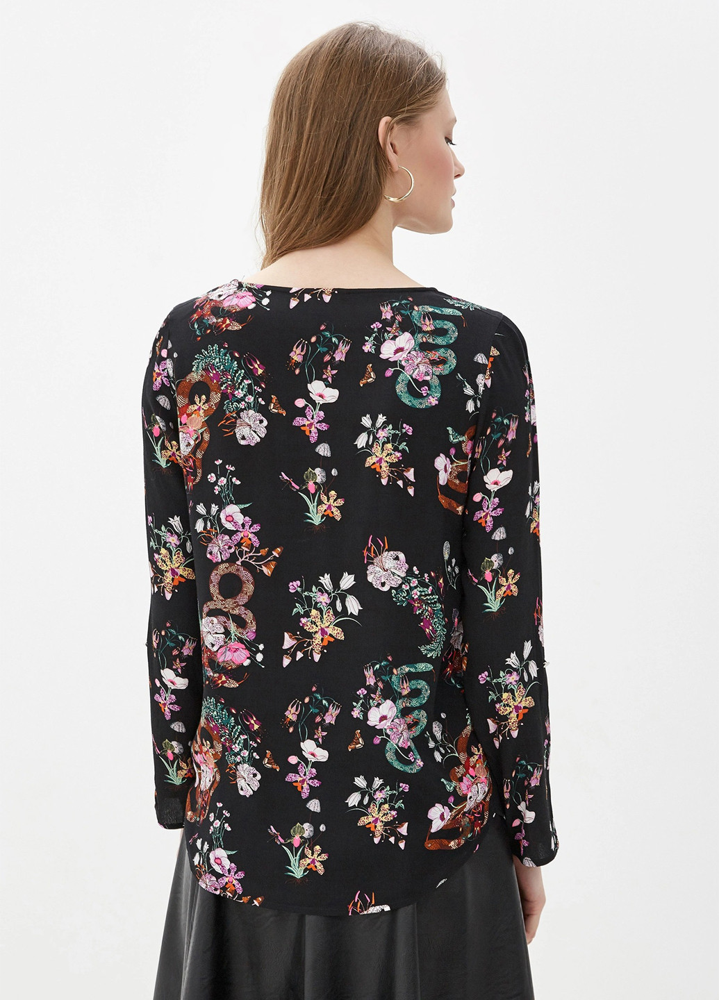 Чёрная блуза Tom Tailor