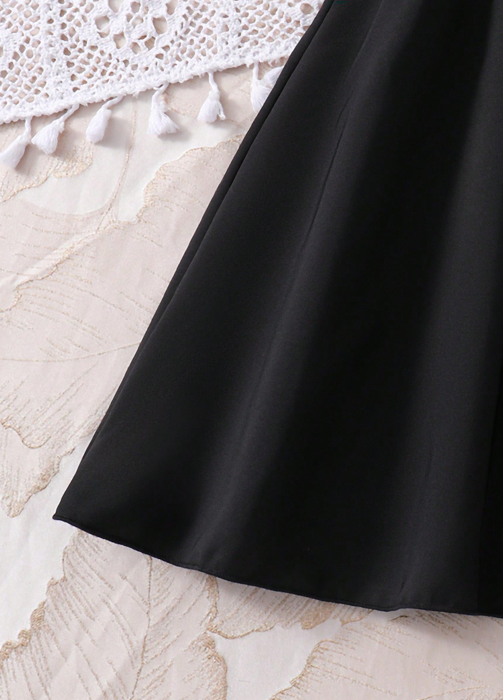 Чорний літній комплект (накидка, сукня) SHEIN