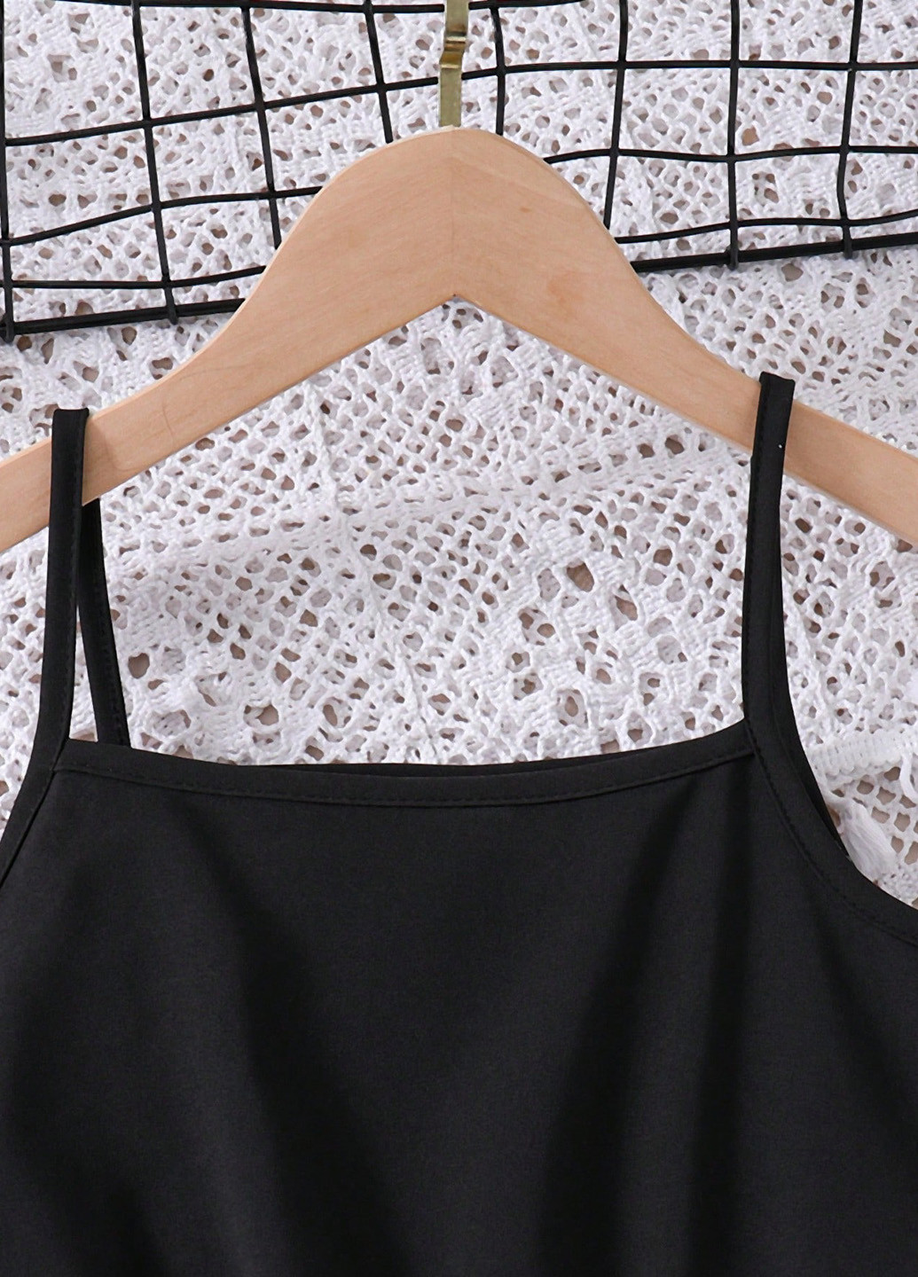 Чорний літній комплект (накидка, сукня) SHEIN