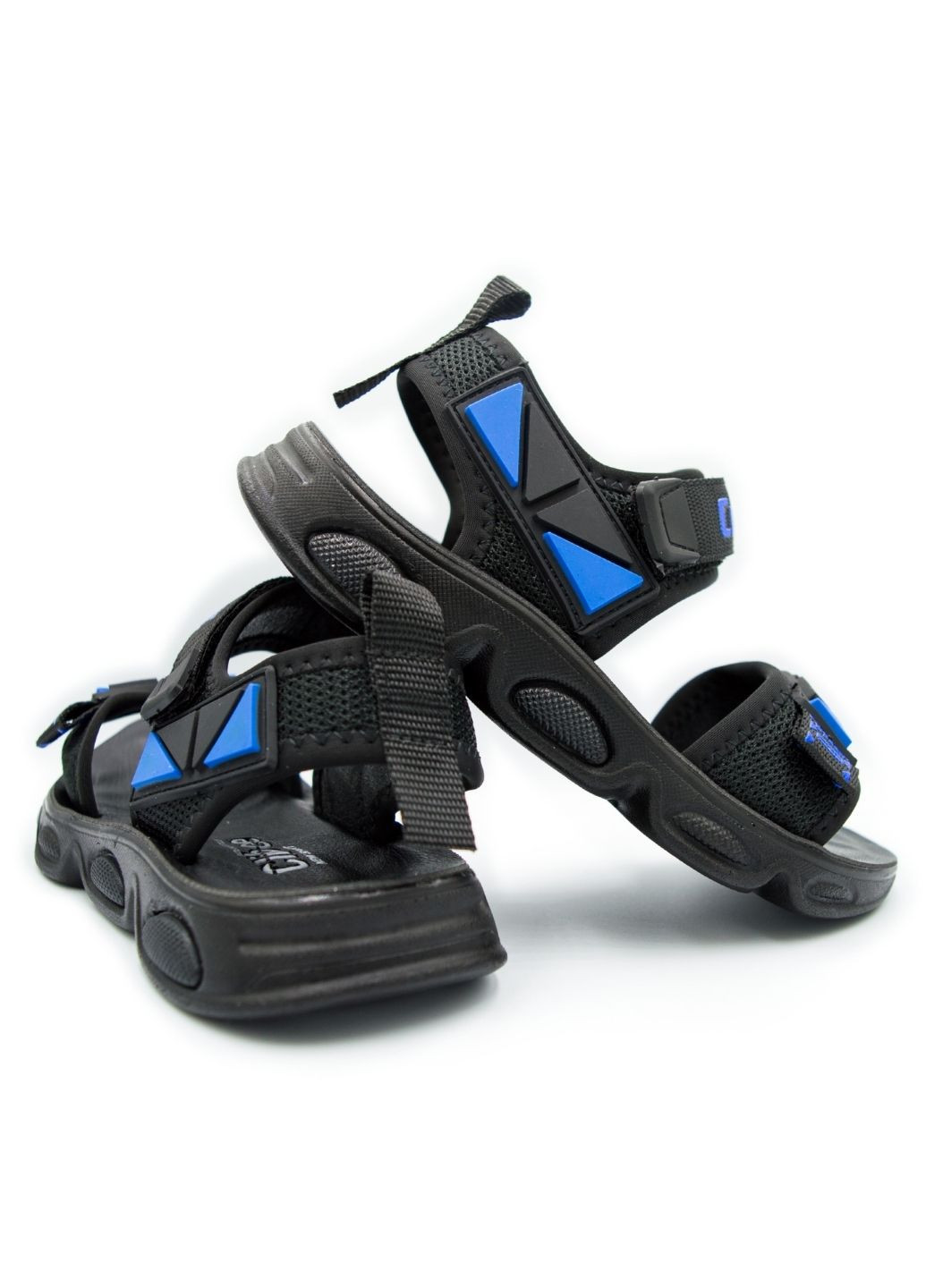 Черные кэжуал детские сандалии для мальчика Clibee на липучке