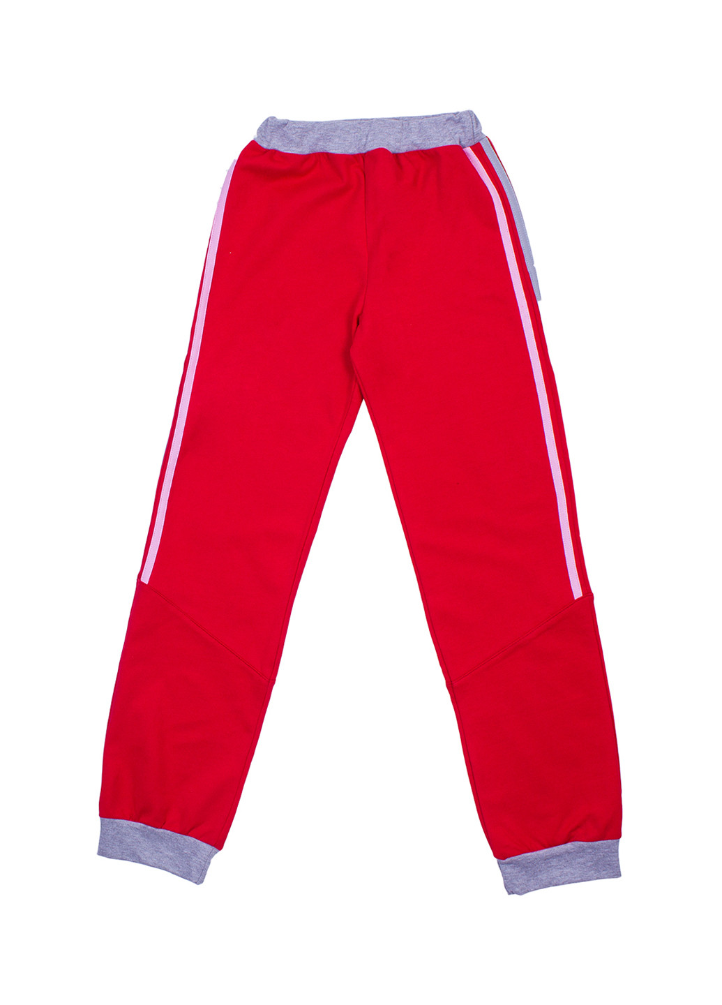 Красные спортивные демисезонные прямые брюки Валери-Текс