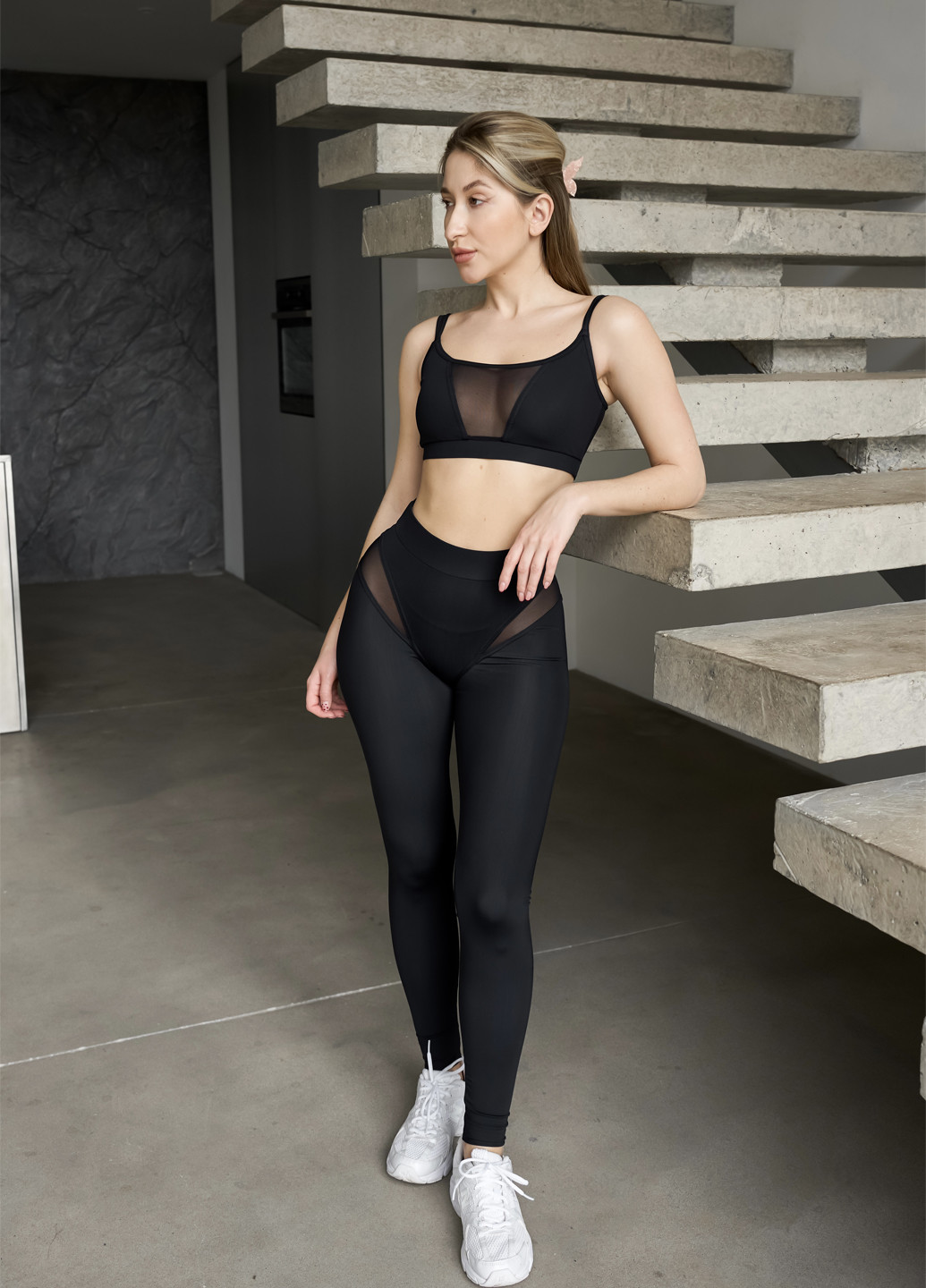 Женский спортивный комплект топ-бюстгальтер и леггинсы Asalart (324397376)