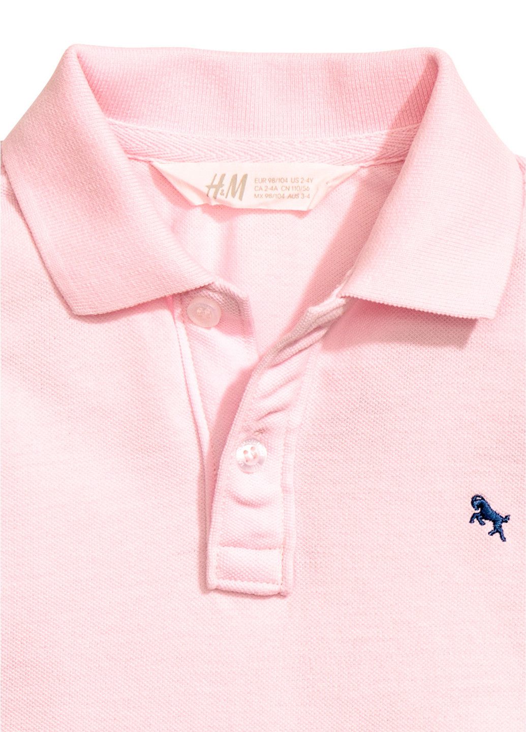 Розовая детская футболка-футболка для мальчика H&M