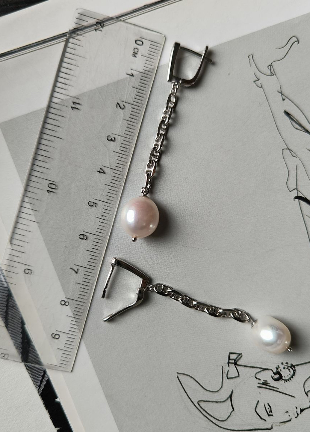 Серьги Silver Flame (350941344)