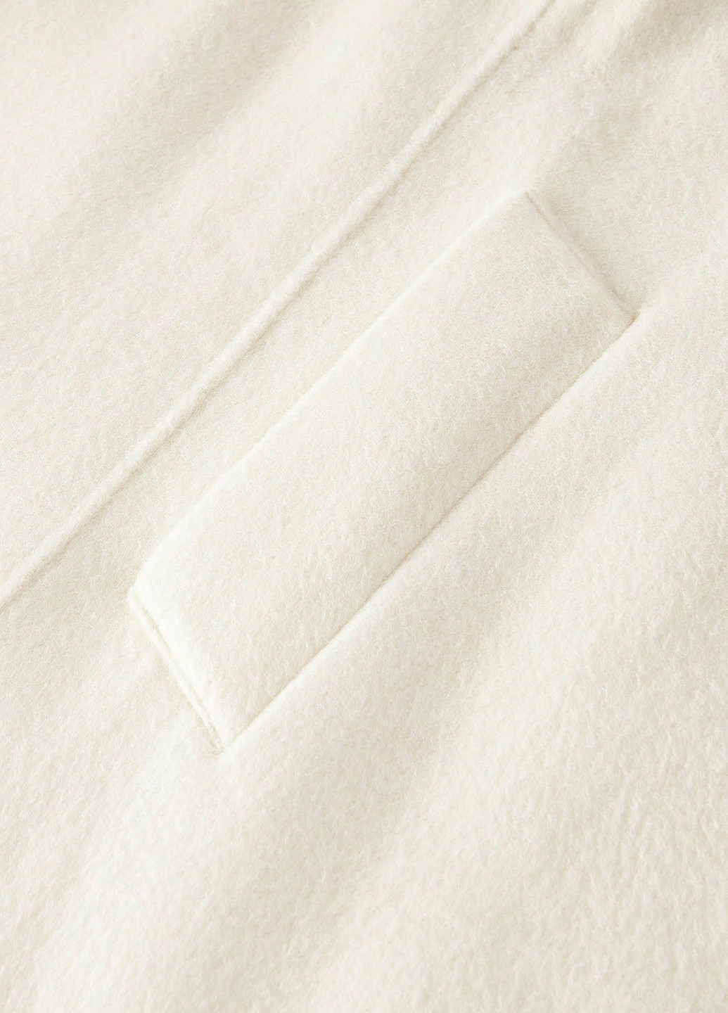 Кремове зимнє Пальто однобортне SHEIN