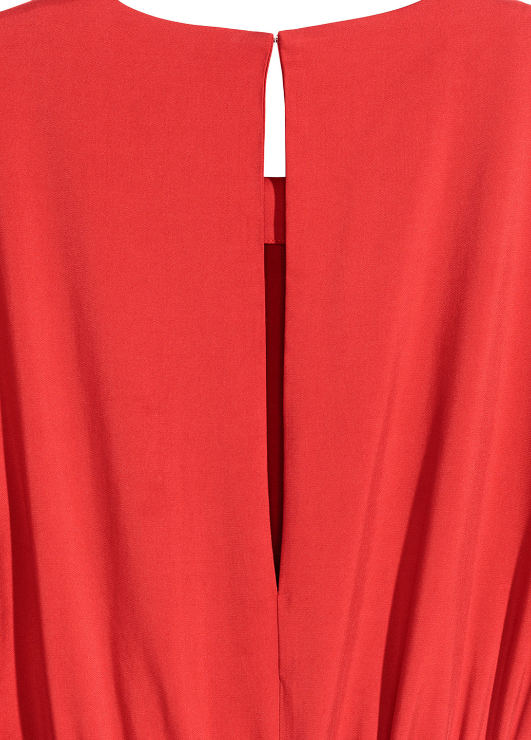 Комбінезон H&M комбінезон-брюки однотонний червоний кежуал