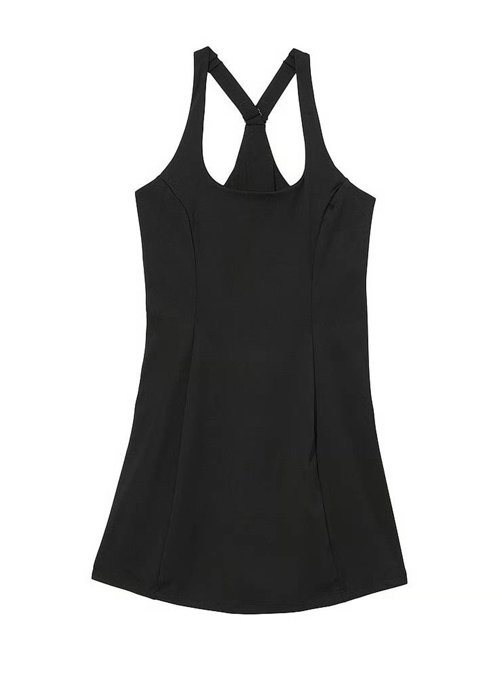 Черное спортивное платье платье-майка Victoria's Secret однотонное