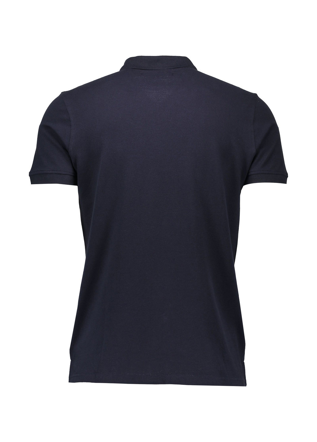 Темно-синяя футболка-поло для мужчин Piazza Italia однотонная