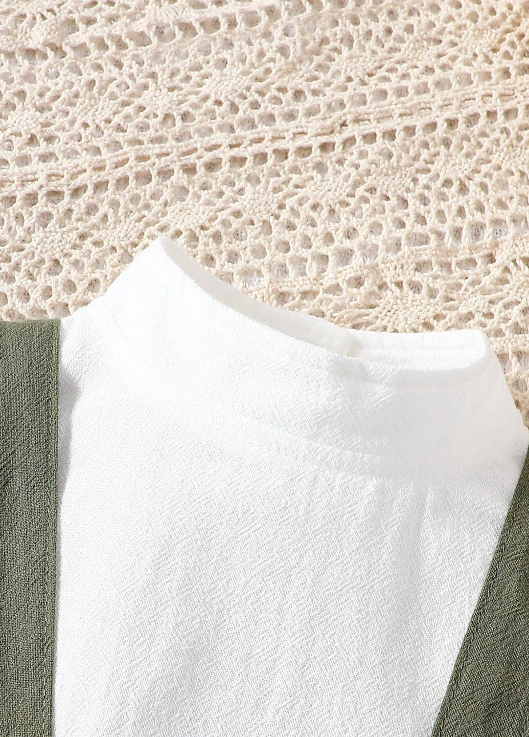 Комбинированный летний комплект (блуза, юбка) SHEIN