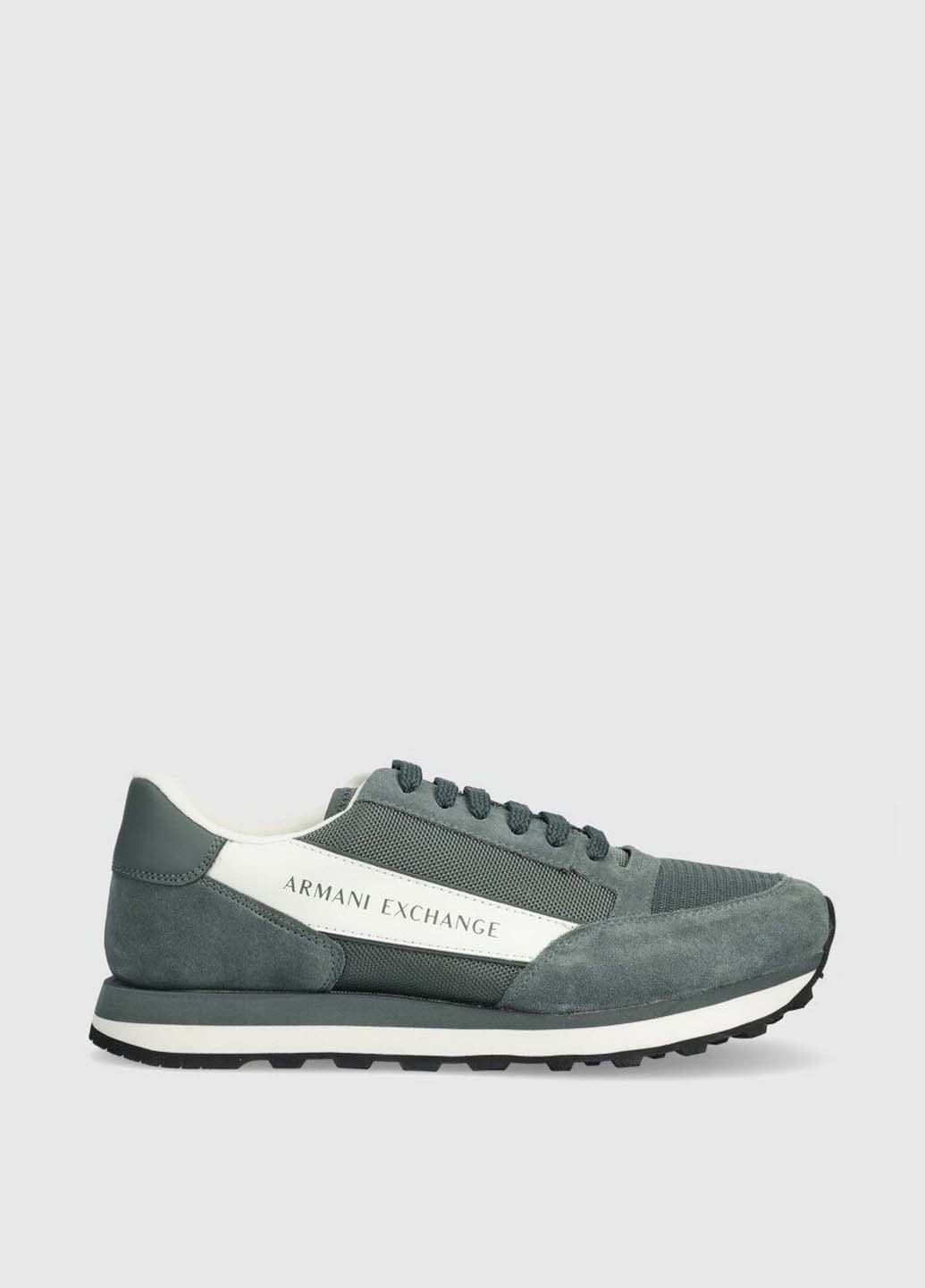 Сіро-зелені Літні кросівки Armani Exchange
