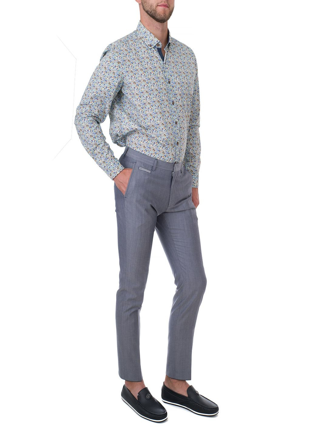 Серые летние брюки Roy Robson